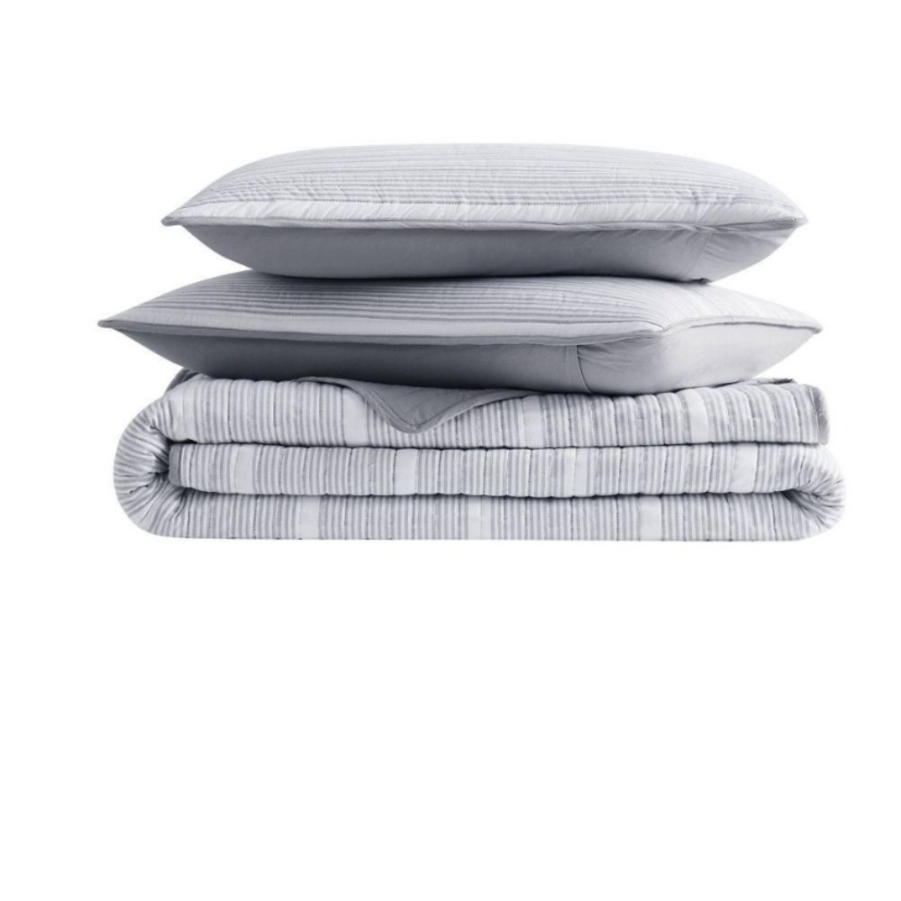 NWT Brooklyn Loom Full/Queen Stripe Quilt Set
